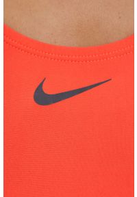 Nike Strój kąpielowy kolor czerwony miękka miseczka. Kolor: czerwony. Materiał: poliester. Wzór: nadruk #4