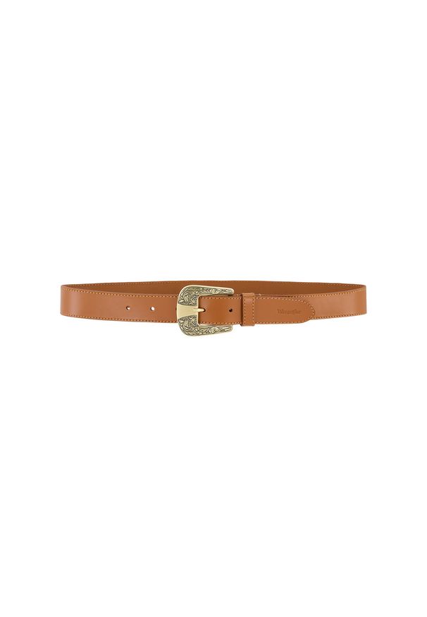 Wrangler - WRANGLER DAMSKI PASEK WRANGLER BIG BUCKLE BELT COGNAC 112358074