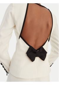 Marella Bluzka Scacco 2613111013 Écru Slim Fit. Materiał: syntetyk #2