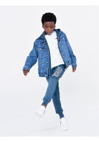 Karl Lagerfeld Kids Spodnie dresowe Z24154 S Niebieski Regular Fit. Kolor: niebieski. Materiał: syntetyk