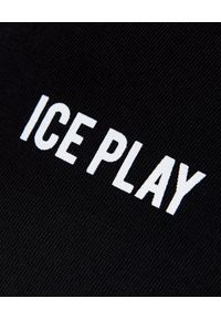 Ice Play - ICE PLAY - Czarny t-shirt z nadrukiem. Kolor: czarny. Materiał: jeans, bawełna. Wzór: nadruk. Sezon: lato. Styl: klasyczny #2