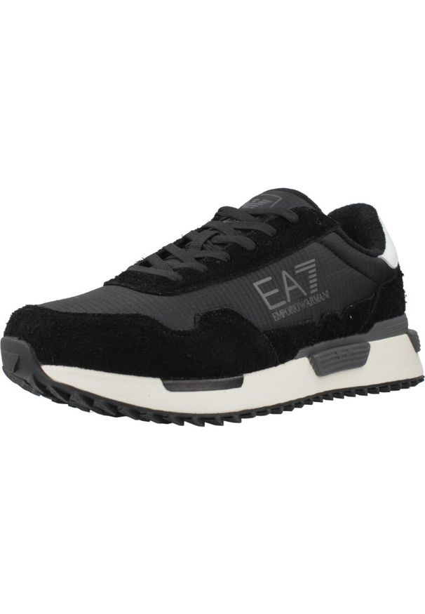 EA7 - Kapcie EMPORIO ARMANI 7X000380 AF19175 Czarny. Kolor: czarny. Materiał: tkanina, skóra. Sport: turystyka piesza
