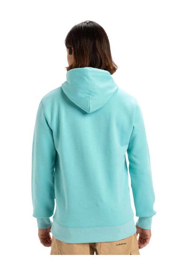 Quiksilver - Bluza z kapturem dla Mężczyzn FINELINE Niebieski. Typ kołnierza: kaptur. Kolor: niebieski. Materiał: materiał, poliester, bawełna. Długość: długie