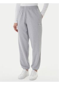 Calvin Klein Jeans Spodnie dresowe Foil Monologo LV047E826G Szary Regular Fit. Kolor: szary. Materiał: bawełna #1
