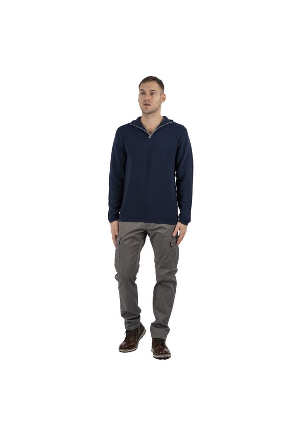 MARCUS - Marcus męski sweter STRIK Langdon Half Zip 21-200161 7577