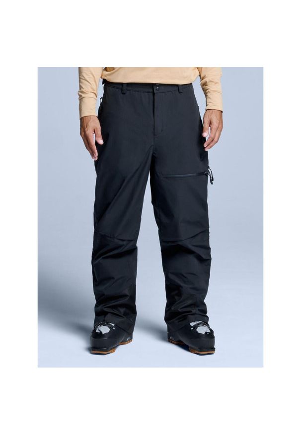 POEDERBAAS - Spodnie narciarskie - Męskie - Hardshell - Freeride 3L - Czarne. Kolor: czarny. Materiał: poliester. Sezon: zima. Sport: narciarstwo