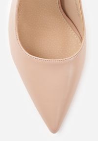 Renee - Beżowe Szpilki VICES Slingback z Wkładką ze Skóry Naturalnej Zoretta. Zapięcie: sprzączka. Kolor: beżowy. Materiał: skóra. Obcas: na szpilce. Styl: elegancki #4