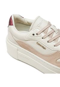 Calvin Klein Sneakersy Ff Cupsole Lace Up W/Ml Mix M HW0HW02125 Beżowy. Kolor: beżowy. Materiał: skóra #3