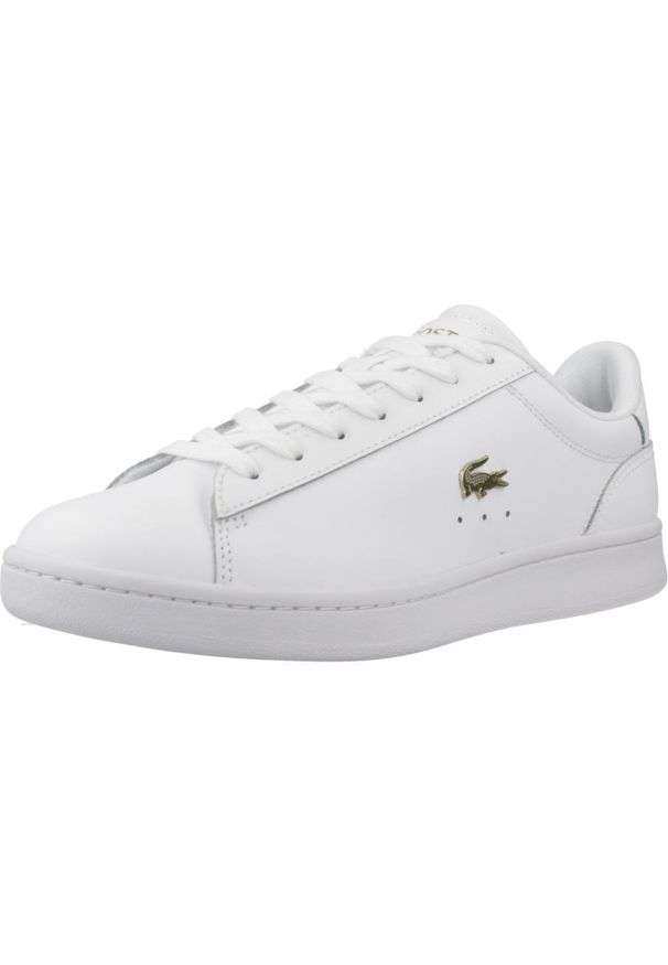 Tenisówki Lacoste Model Carnaby Kolor Biały. Kolor: biały. Materiał: skóra, tkanina