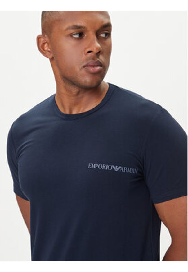 Emporio Armani Underwear Komplet t-shirtów EM000391 AF10779 MB263 Granatowy Regular Fit. Kolor: niebieski. Materiał: bawełna