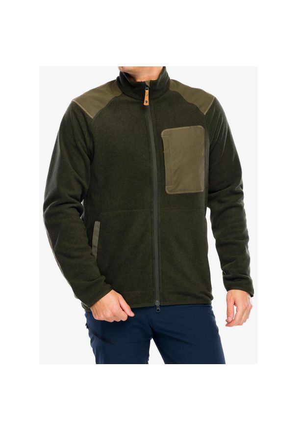 Fjällräven - Polar męski Fjallraven Varmland Fleece Jacket. Kolor: zielony. Materiał: polar. Sport: turystyka piesza