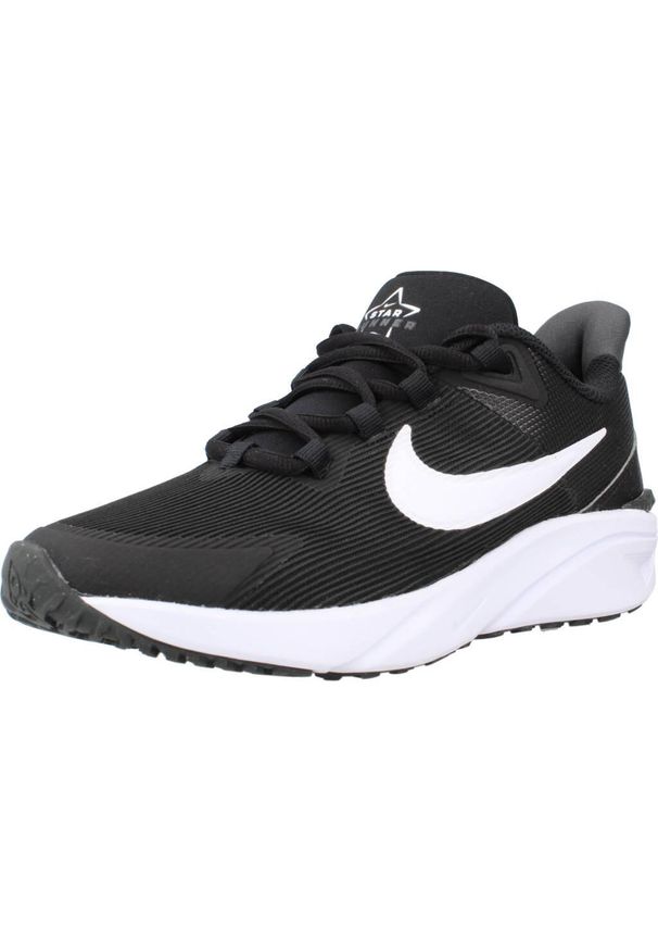 Buty do biegania dla dzieci Nike 001 Star Runner 4 Nn Gs Gs. Kolor: biały, wielokolorowy, czarny. Materiał: guma, materiał, tkanina, syntetyk