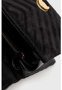 Pinko torebka zamszowa kolor czarny. Kolor: czarny. Materiał: zamszowe #3