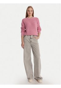 Guess Jeans Sweter W6RR20 Z3HM1 Różowy Classic Fit. Kolor: różowy. Materiał: bawełna #2