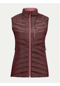 Jack Wolfskin Bezrękawnik Routeburn Pro Ins Vest 1207202 Bordowy Slim Fit. Kolor: czerwony. Materiał: syntetyk. Długość rękawa: bez rękawów #4