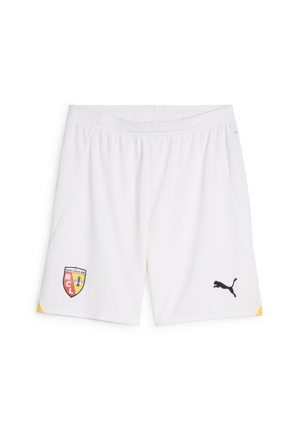 Puma - Męskie szorty RC Lens 24/25 PUMA White Black. Kolor: wielokolorowy, czarny, biały. Sport: piłka nożna