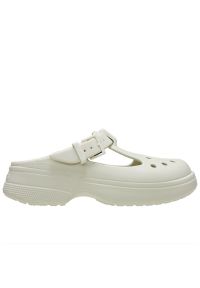 Klapki Crocs Classic Mary Jane 210581-0HZ - białe. Kolor: biały. Materiał: materiał. Obcas: na platformie. Styl: elegancki