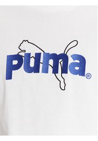 Puma T-Shirt Team Graphic 538256 Biały Relaxed Fit. Kolor: biały. Materiał: bawełna #4