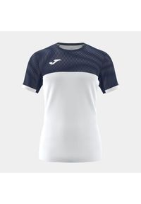 Koszulka tenisowa chłopięca Joma Montreal Short Sleeve T-Shirt. Kolor: wielokolorowy, biały, niebieski. Sport: tenis