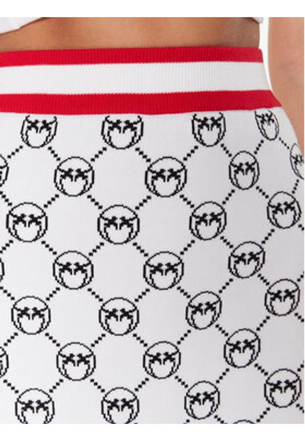 Pinko Spódnica mini Adamite 100448 A0KS Écru Slim Fit. Materiał: syntetyk, wiskoza
