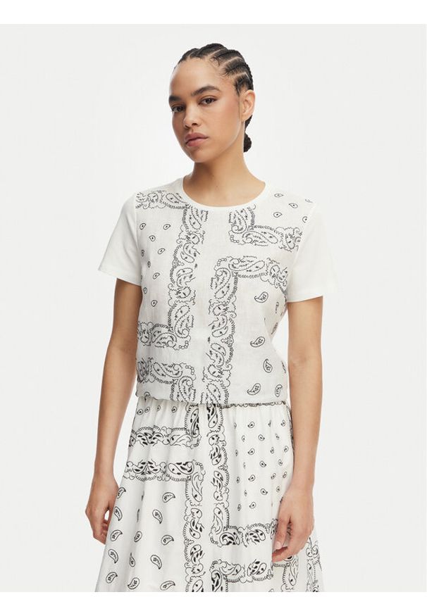 Weekend Max Mara T-Shirt Genio 2615941072 Biały Regular Fit. Kolor: biały. Materiał: bawełna