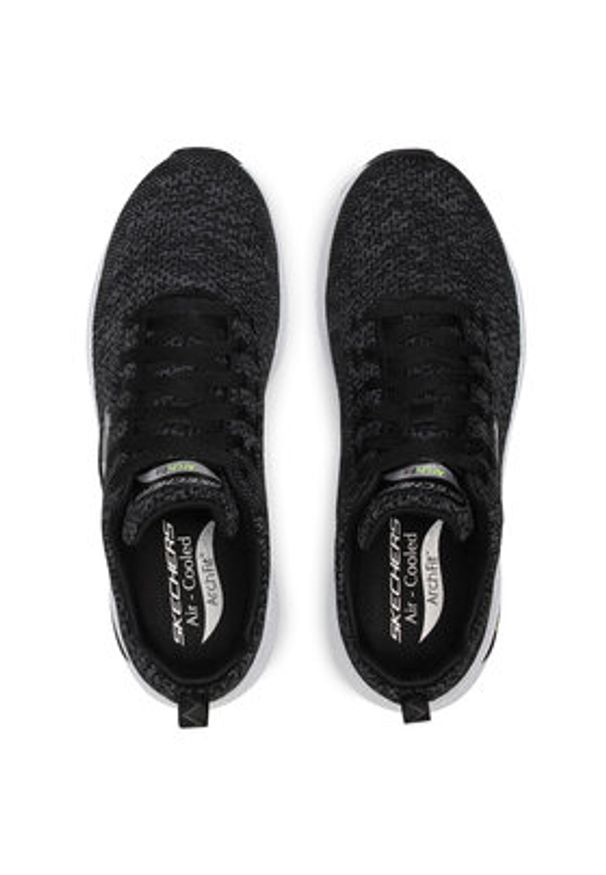 skechers - Skechers Sneakersy Paradyme 232041/BKW Czarny. Kolor: czarny. Materiał: materiał