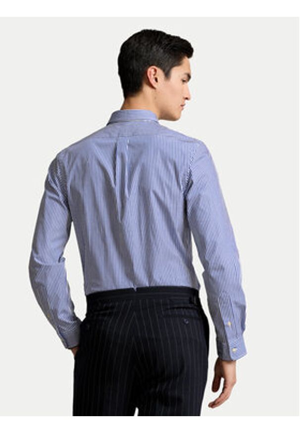 Polo Ralph Lauren Koszula 710928255008 Niebieski Custom Fit. Typ kołnierza: polo. Kolor: niebieski. Materiał: bawełna