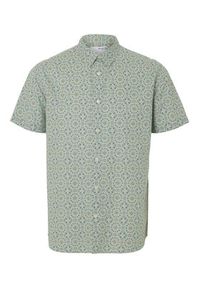 Selected Homme Koszula New Linen 16079053 Zielony Regular Fit. Kolor: zielony. Materiał: bawełna #7