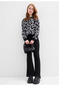 bonprix - Bluza z czystej bawełny organicznej. Kolor: czarny. Materiał: bawełna. Styl: elegancki #2