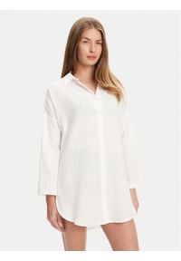 YSABEL MORA Koszula 86148 Biały Relaxed Fit. Kolor: biały. Materiał: bawełna