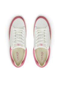 Lauren Ralph Lauren - LAUREN RALPH LAUREN Sneakersy Hailey Low-Top Lace-Up 802951391002 Biały. Kolor: biały. Materiał: skóra #5