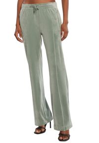 Juicy Couture - JUICY COUTURE Zielone damskie spodnie z cyrkoniami Tina, Rozmiar S. Kolor: zielony. Materiał: materiał #6