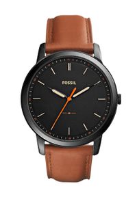 Fossil - Zegarek FS5305. Kolor: brązowy. Materiał: materiał, skóra
