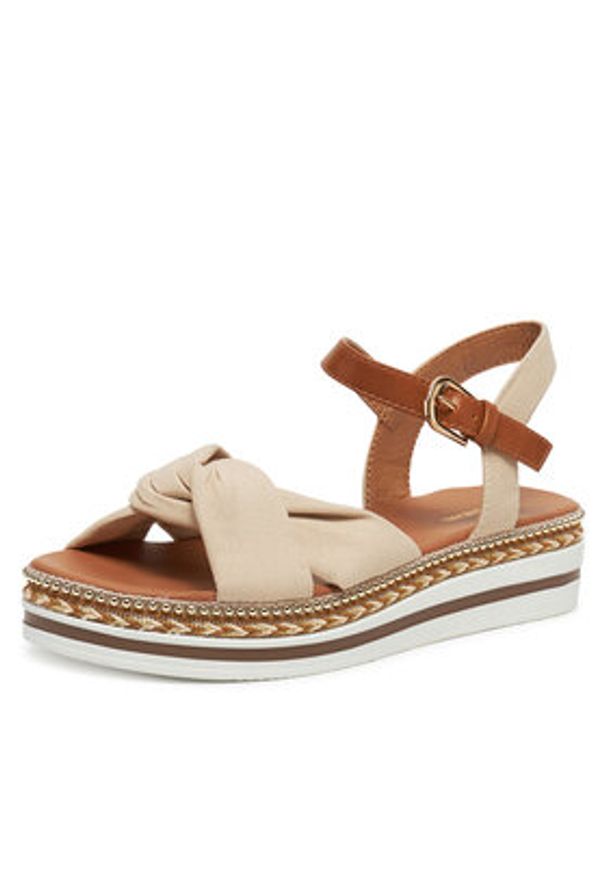 Clara Barson Sandały WS2P270-01 Beżowy. Kolor: beżowy. Materiał: materiał