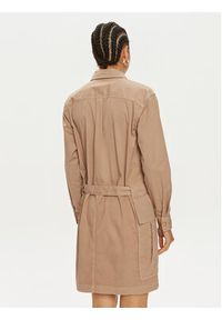 Pinko Sukienka koszulowa 102997 A1NF Beżowy Regular Fit. Kolor: beżowy. Materiał: bawełna. Typ sukienki: koszulowe #3