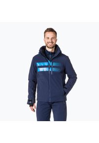 Kurtka narciarska męska Rossignol Course Jkt. Kolor: niebieski. Sezon: zima. Sport: narciarstwo