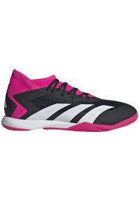 Adidas - Buty piłkarskie adidas Predator Accuracy.3 In M GW7069 czarne. Kolor: czarny. Materiał: guma. Szerokość cholewki: normalna. Sport: piłka nożna #1