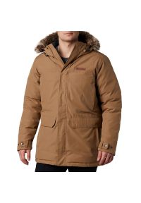 columbia - Kurtka Columbia Marquam Peak Parka 1865484257 - brązowa. Okazja: na spacer. Kolor: brązowy. Materiał: futro, syntetyk, bawełna, puch, poliester. Sezon: zima. Sport: turystyka piesza