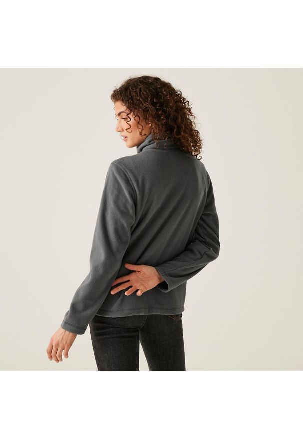 Regatta - Polar roboczy damski Micro Full Zip. Kolor: szary. Materiał: polar. Sport: turystyka piesza