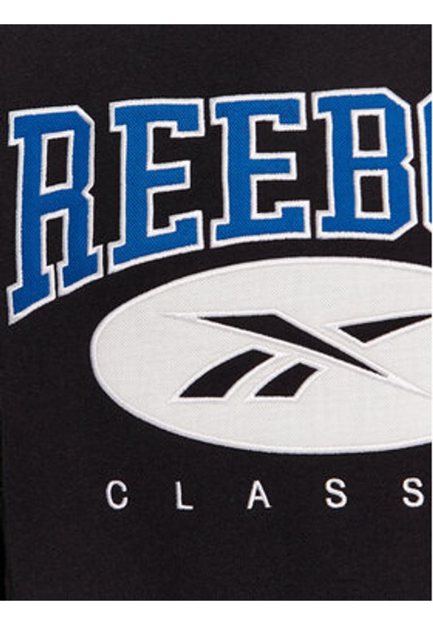 Reebok Bluza Archive Essentials II0696 Czarny Regular Fit. Kolor: czarny. Materiał: syntetyk, bawełna