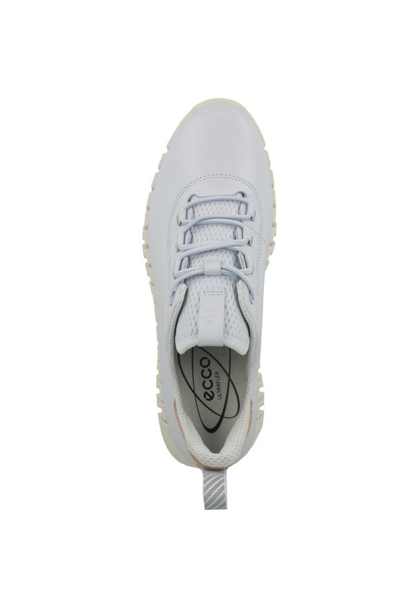 ecco - Buty do chodzenia damskie Ecco Sneaker Gruuv Lea. Kolor: niebieski. Materiał: skóra. Szerokość cholewki: normalna. Sport: turystyka piesza