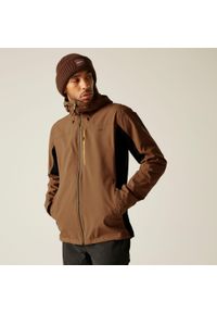 Regatta - Kurtka turystyczna przeciwdeszczowa męska Birchdale wodoodporna. Kolor: brązowy. Materiał: tkanina, poliester. Sport: turystyka piesza #1