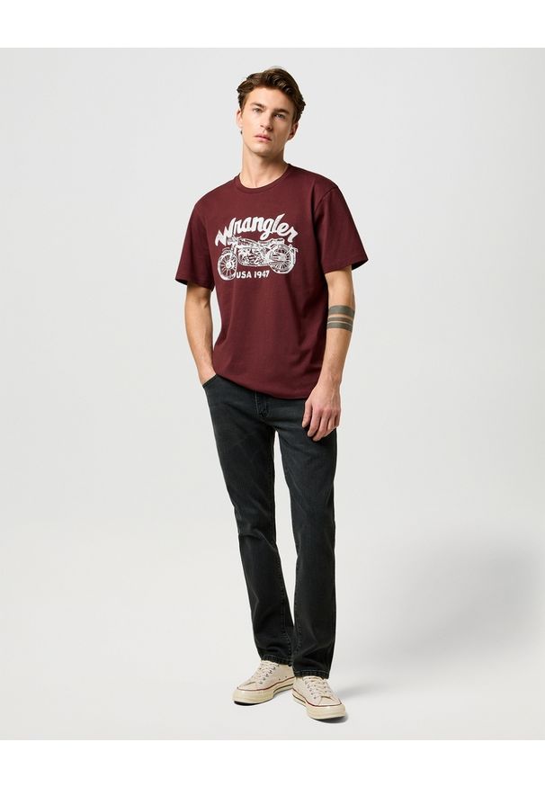 Wrangler - MESKA KOSZULKA WRANGLER AMERICANA TEE DECADENT CHOCOLATE 112371413