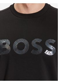 BOSS - Boss Bluza Salbo Mirror 50486838 Czarny Regular Fit. Kolor: czarny. Materiał: bawełna #6