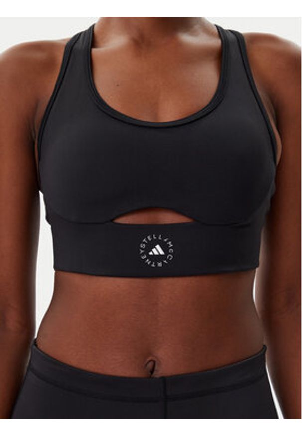 Adidas by Stella McCartney - adidas by Stella McCartney Biustonosz sportowy TrueStrength IW6373 Czarny Slim Fit. Kolor: czarny. Materiał: syntetyk