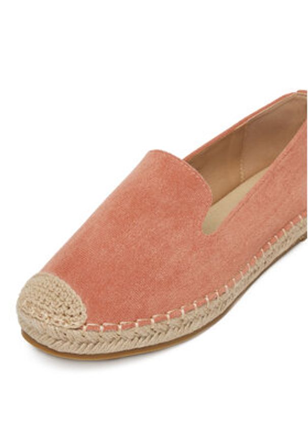 DeeZee Espadryle RS07-18 Pomarańczowy. Kolor: pomarańczowy. Materiał: materiał