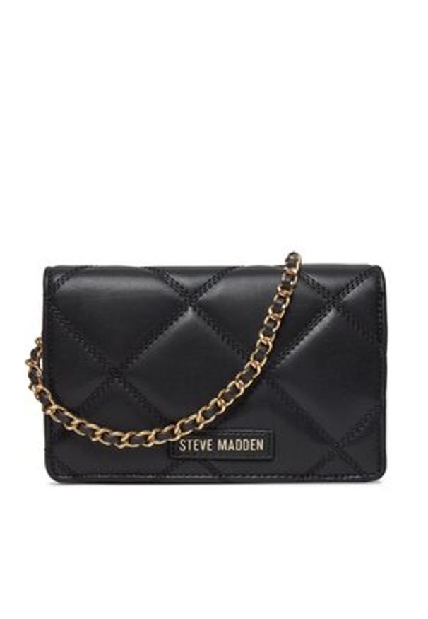 Steve Madden Torebka Bendue SM13001105-B-G Czarny. Kolor: czarny. Materiał: skórzane