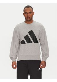 Adidas - adidas Bluza Essentials Big Logo JE8952 Szary Regular Fit. Kolor: szary. Materiał: syntetyk