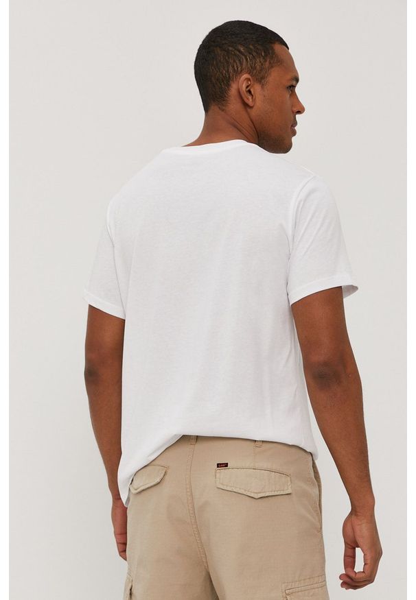 Levi's® - Levi's - T-shirt. Okazja: na co dzień, na spotkanie biznesowe. Kolor: biały. Wzór: nadruk. Styl: biznesowy, casual