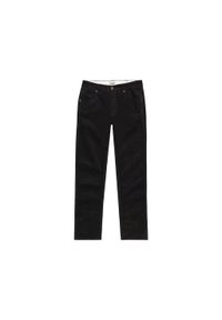 Wrangler - WRANGLER MĘSKIE SPODNIE SZTRUKSOWE GREENSBORO BLACK 112357406 W15Q013729